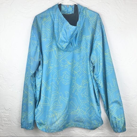 ORAGE light blue snowboard jacket-yellow spell out - Picture 2 of 12